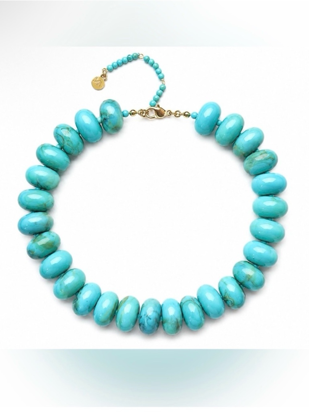 Mayamar Large Turquoise Bead Beaded Statement Necklace (NWT) - Picture 5 of 8